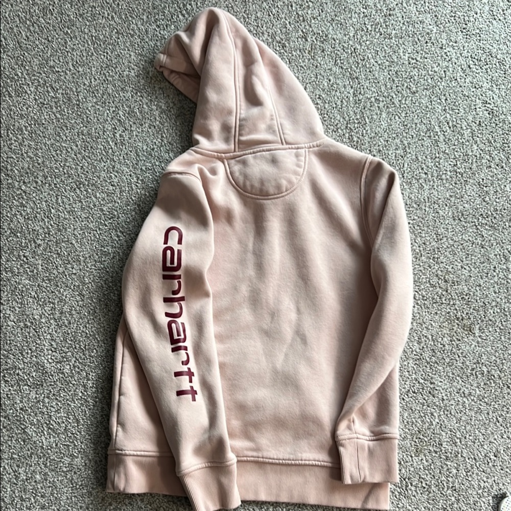 Carhartt Cream Oversized Hoodie Long Sleeve - Picture 2 of 5